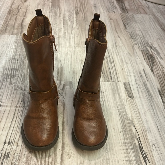 Oshkosh size 6 brown zip up riding boots - Picture 1 of 4